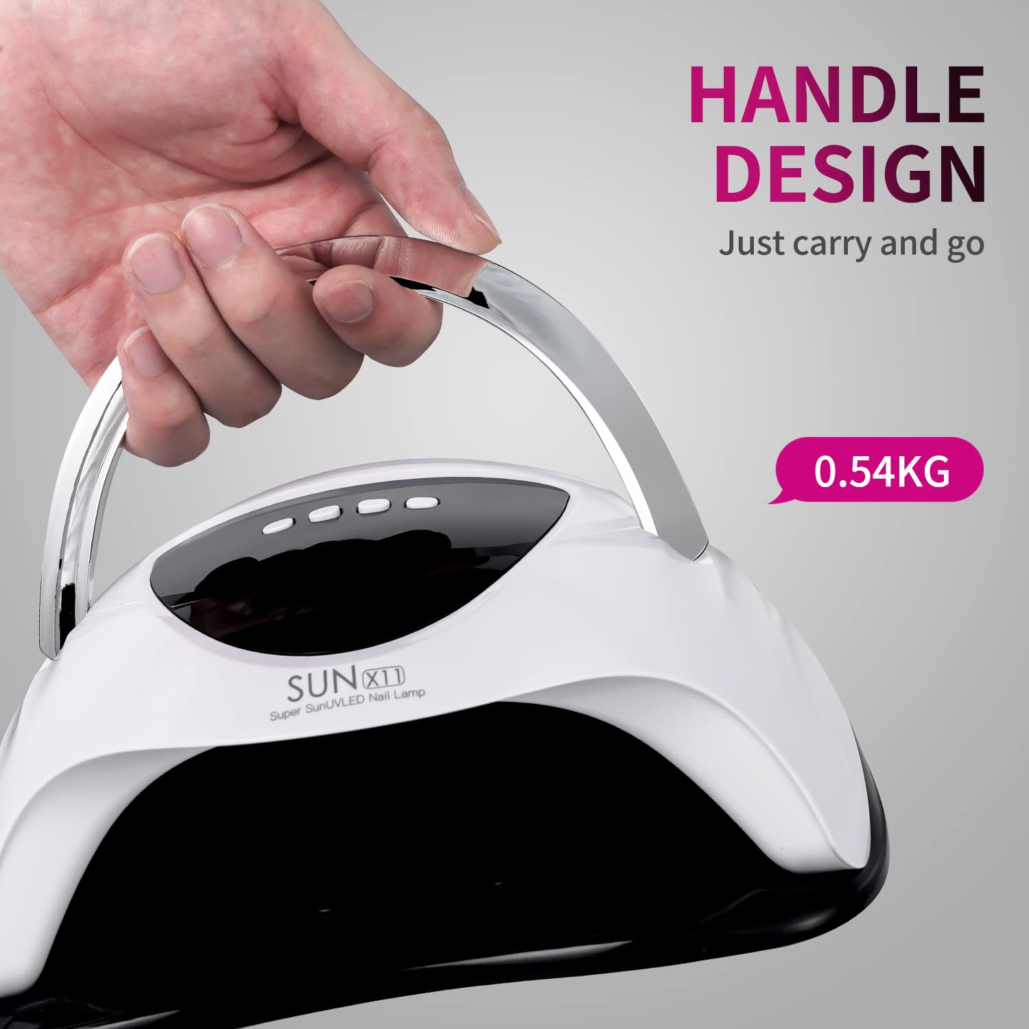 WEVILI UV/LED dual-source technology works with various gel formulas.