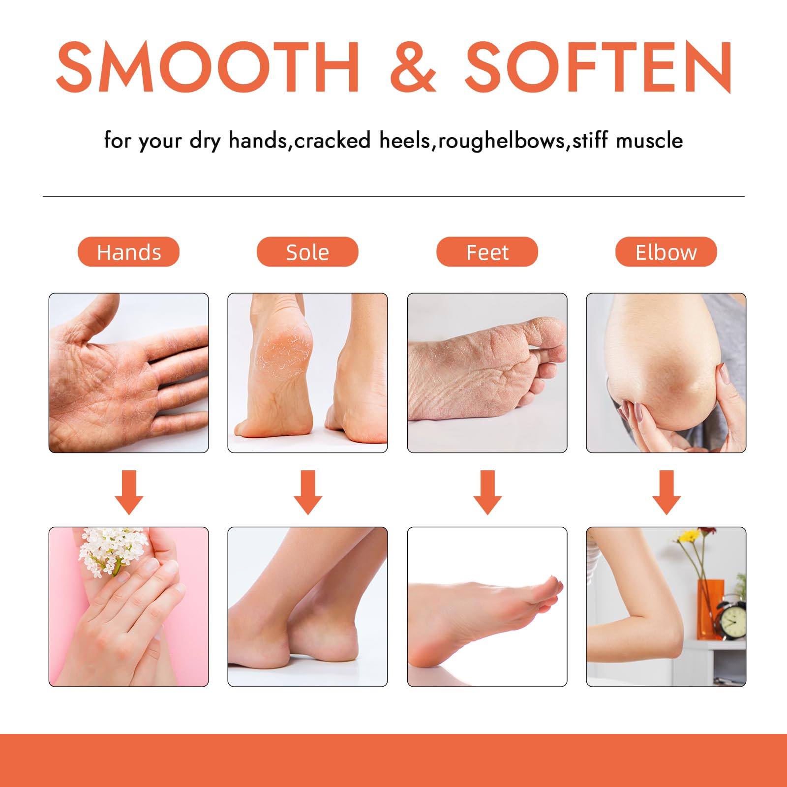 WeWax 6-pack paraffin wax refill packaging shown for hands and feet care.
