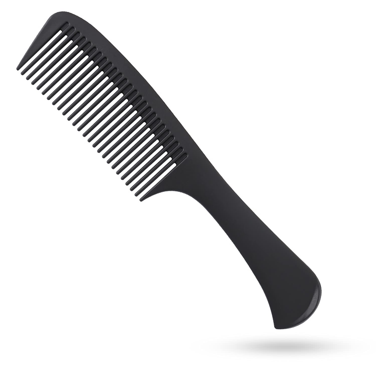 WEXNECOWKZ large detangling comb with carbon fiber handle for lasting styling.