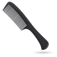 WEXNECOWKZ large detangling comb with carbon fiber handle for lasting styling.