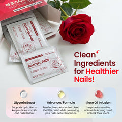 WGF Professional Nail Care rose-oil pad, gentle polish removal and nail care.