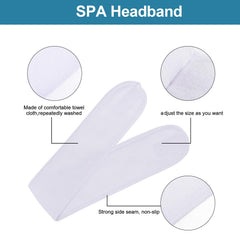 Whaline adjustable makeup headband fits most head sizes comfortably