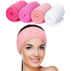 Whaline bandana facial cuatro colores facilita maquillaje y limpieza.