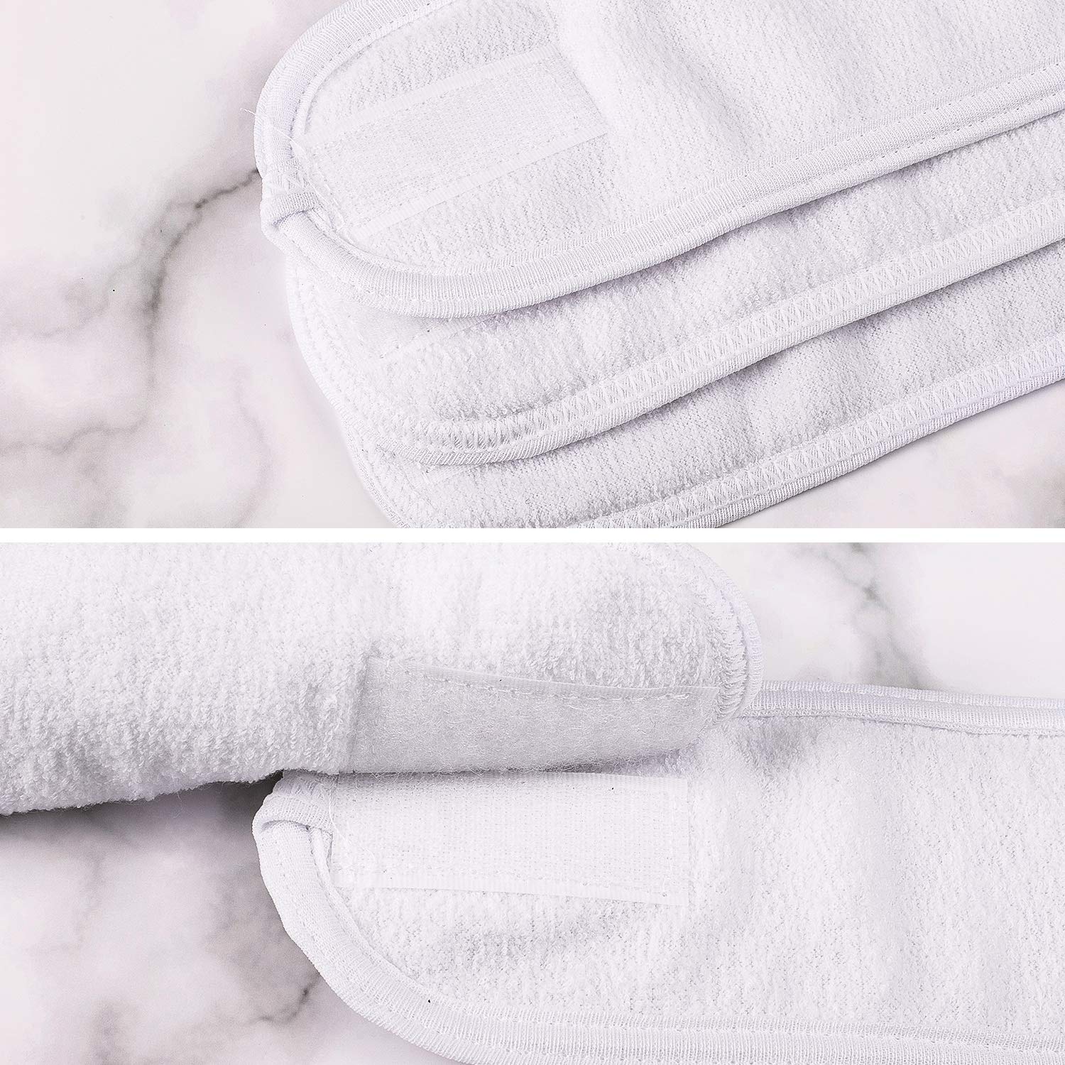 Whaline four-piece headband pack for daily spa, shower, or makeup sessions
