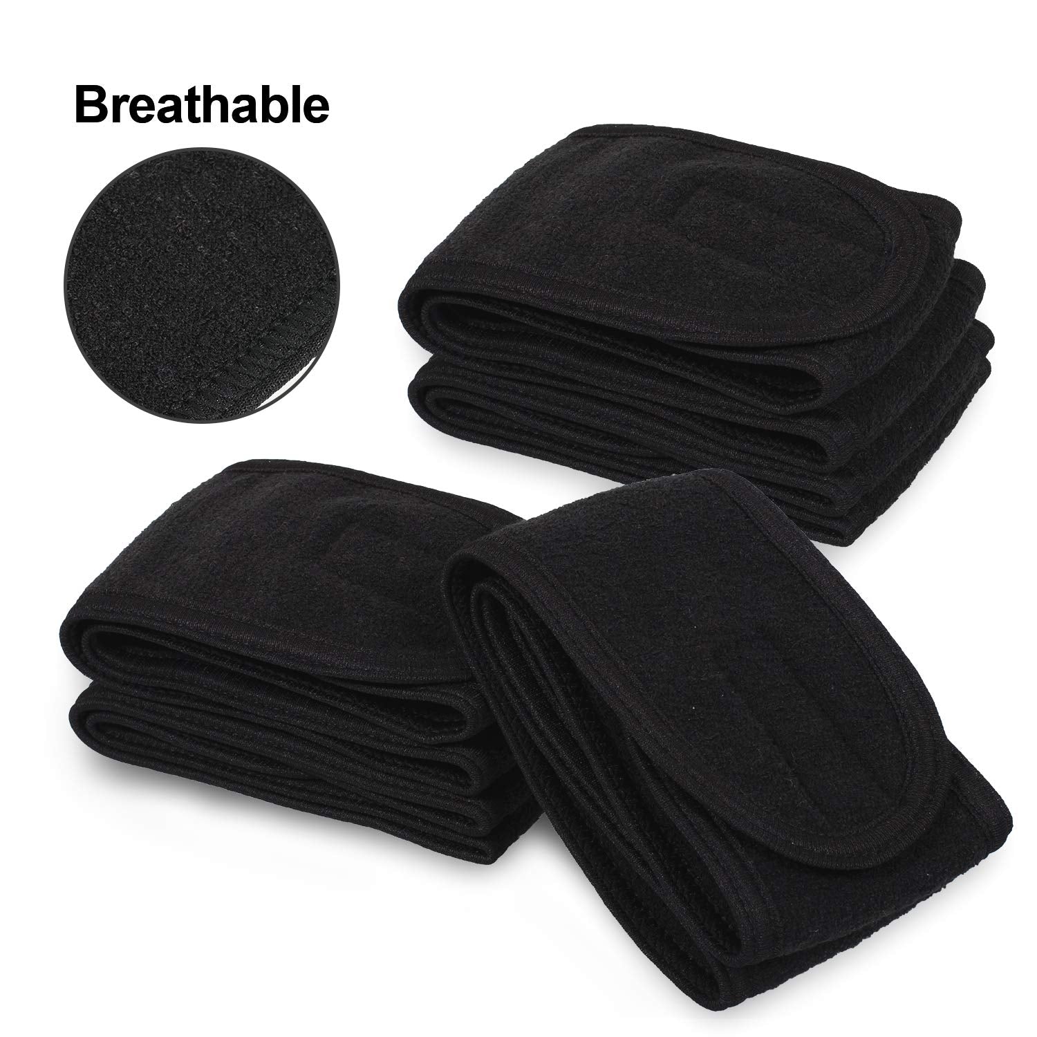 Whaline absorbent headband in gym setting absorbing sweat.