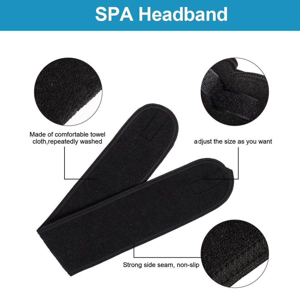 Whaline adjustable stretch headband demonstrating secure fit.