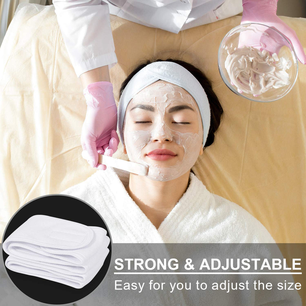 Whaline pink adjustable headband demonstrates easy size control during use.