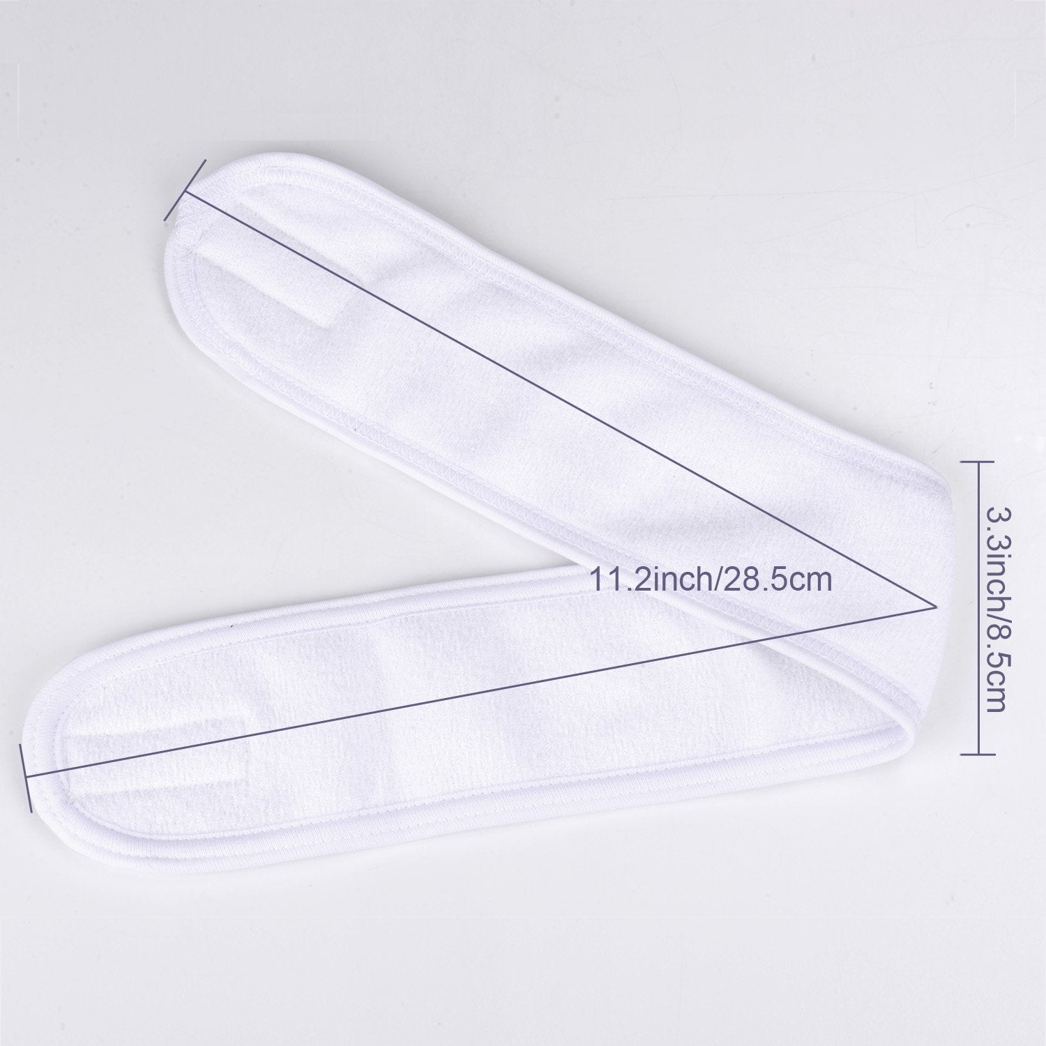 Whaline terry headband soft material feels gentle on skin during makeup