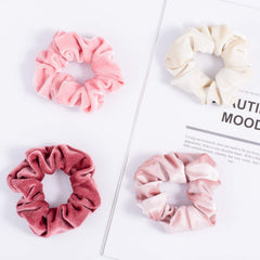 Whaline pink velvet scrunchies gift-pack ready for gifting and gifting ideas