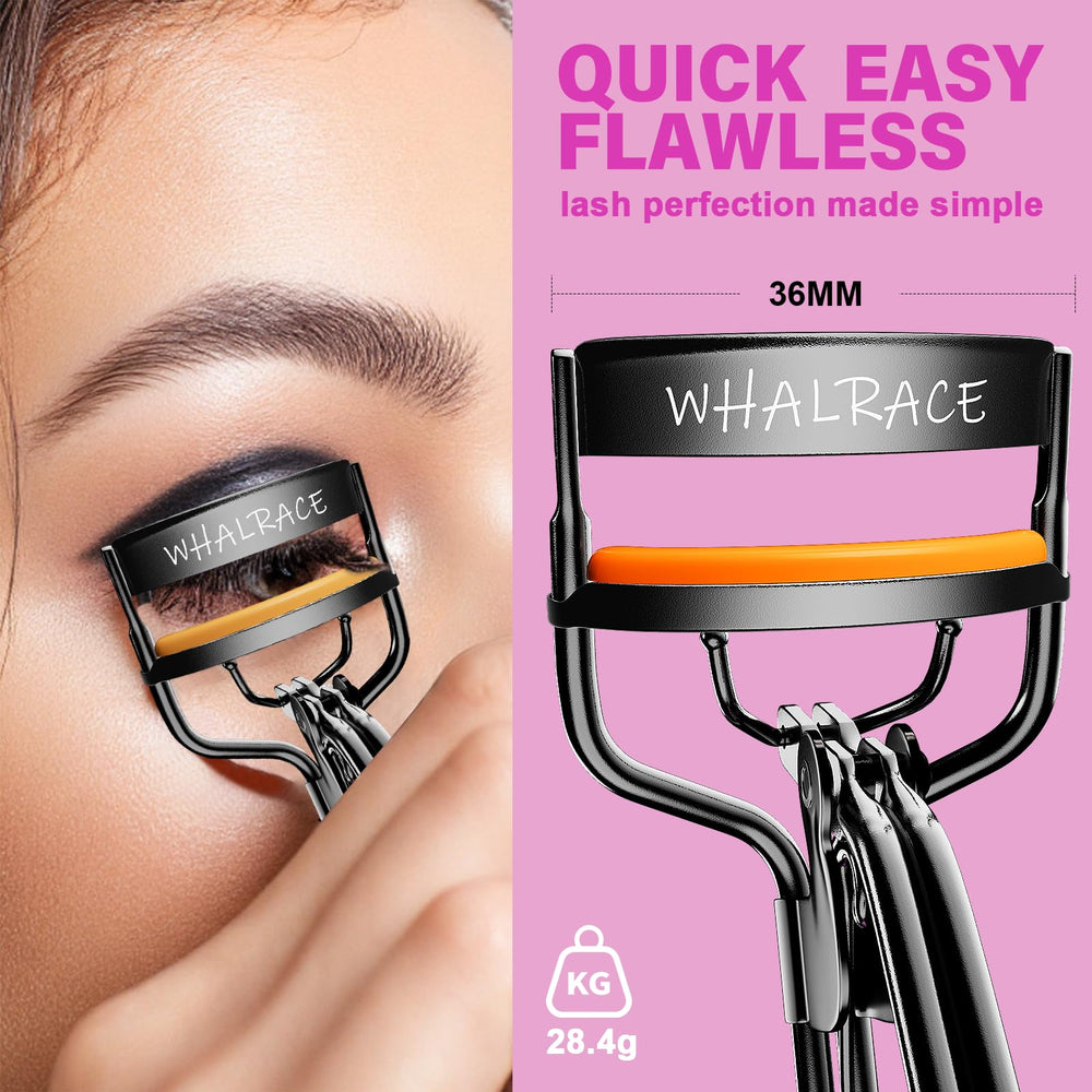 Whalrace eyelash curler six replacement pads included