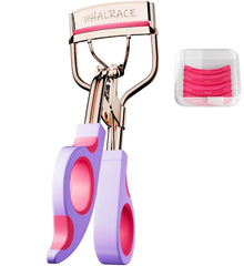 Whalrace eyelash curler rose gold close-up, precise curling for defined lashes
