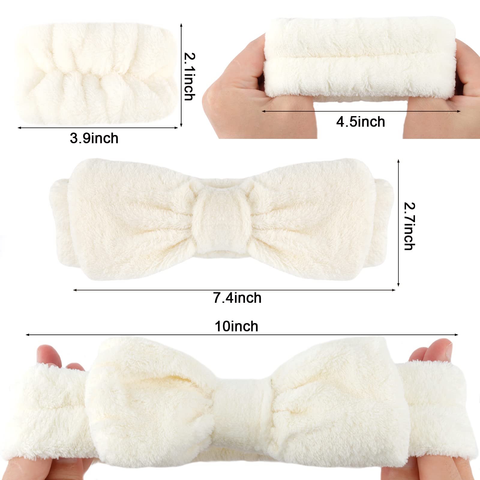 WHAVEL cosmetic hairband set keeps hair tidy during skincare.