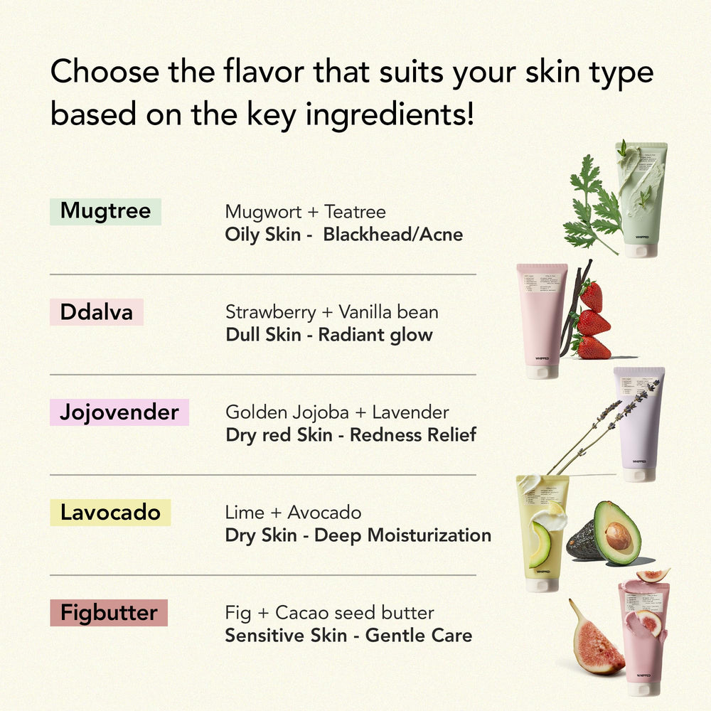 Whipped Semo Face Wash vegan formula packaging emphasizing cruelty-free care.