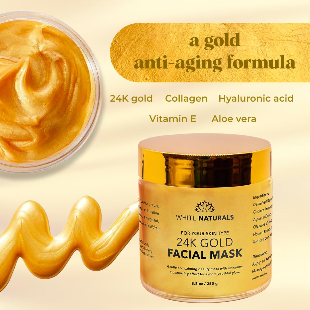 White Naturals 24K Oro: detalle de oro para brillo suave