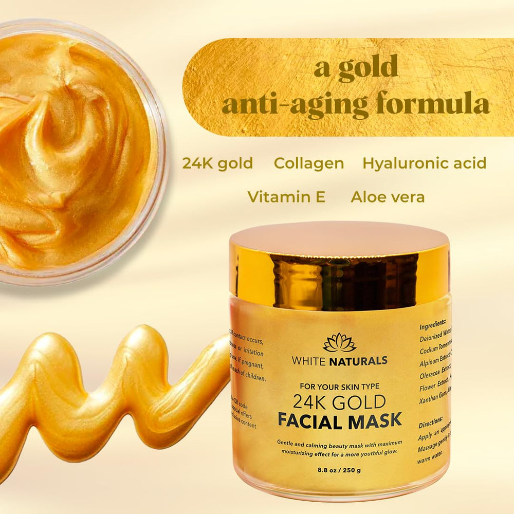White Naturals 24K Oro: detalle de oro para brillo suave