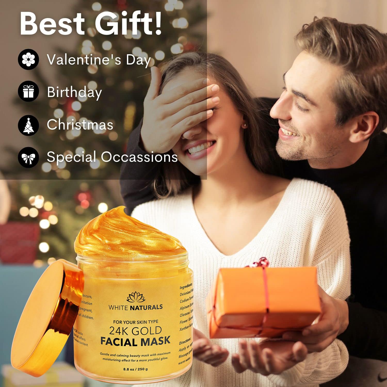 White Naturals 24K Oro: envase práctico para uso diario