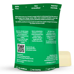 White Naturals mantequilla de mango, envase de 16 onzas para uso duradero.
