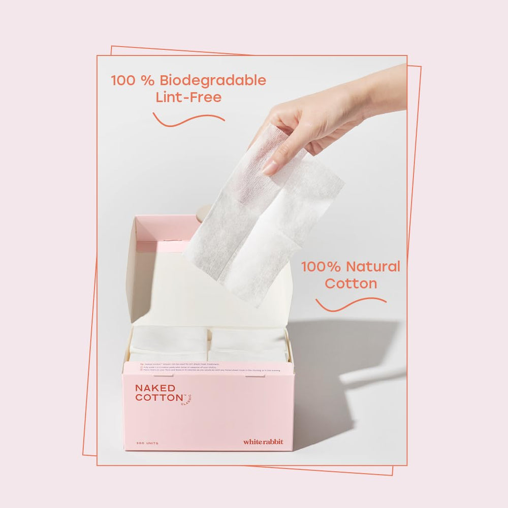 Extra-soft toner pad from White Rabbit for smooth application.