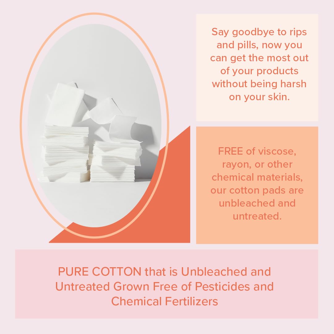 White Rabbit pad demonstrates no lint, ideal for makeup removal.