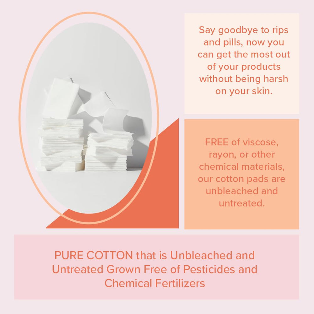 White Rabbit pad demonstrates no lint, ideal for makeup removal.