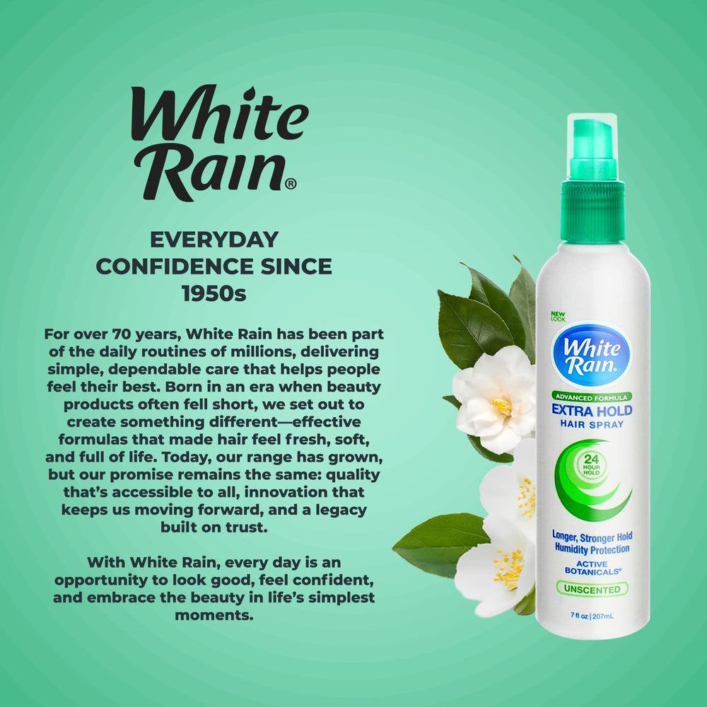White Rain Laca sin aerosol, compatible con perfumes.