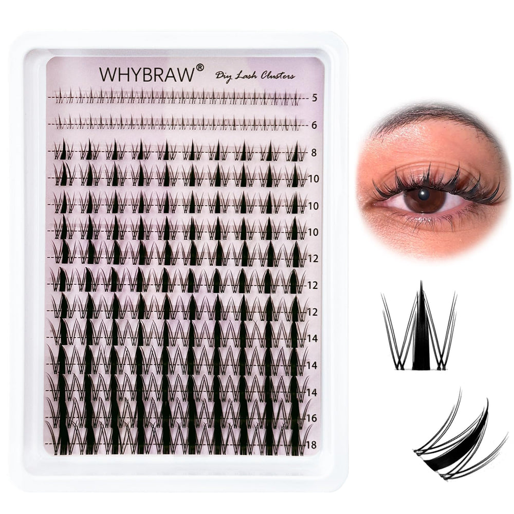 Whybraw dense lower lashes effect defines the eye.