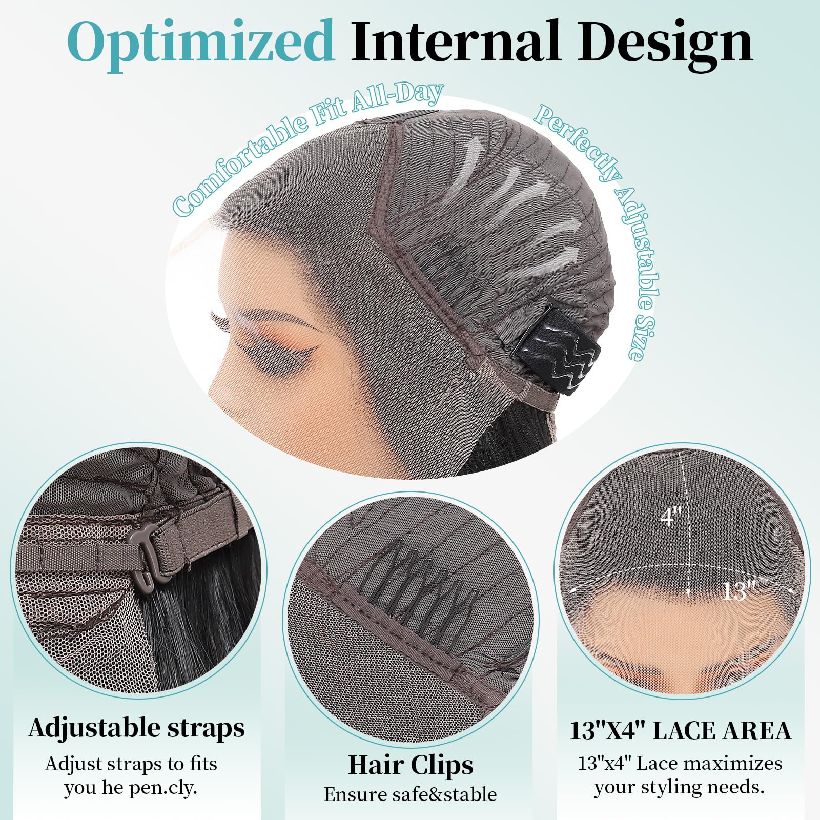 Wigaga layered 13x4 lace wig offering flexible parting