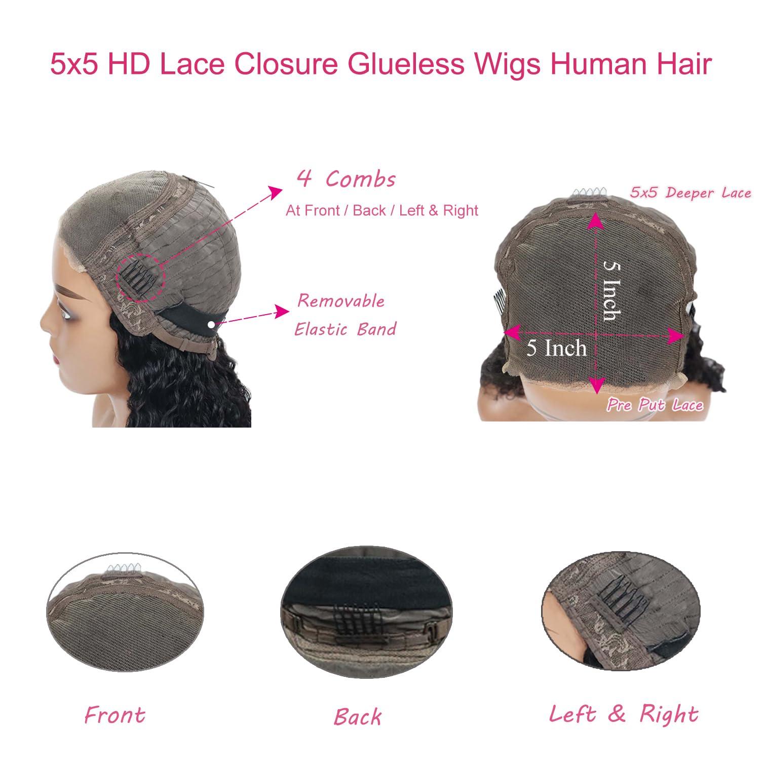 Wighottie glueless wear-quick wig enables easy 30-second setup