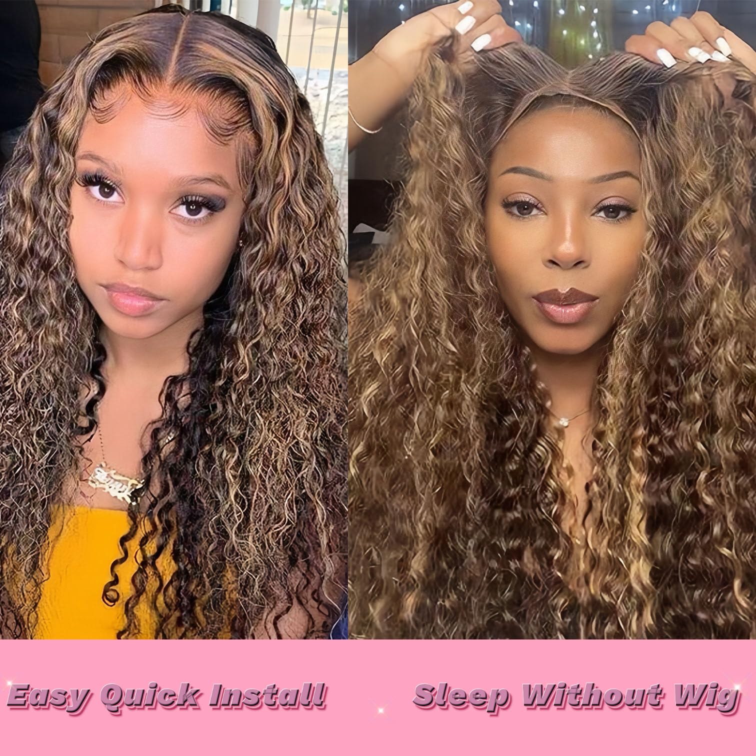 Wighottie natural hairline and baby hairs for realistic styling