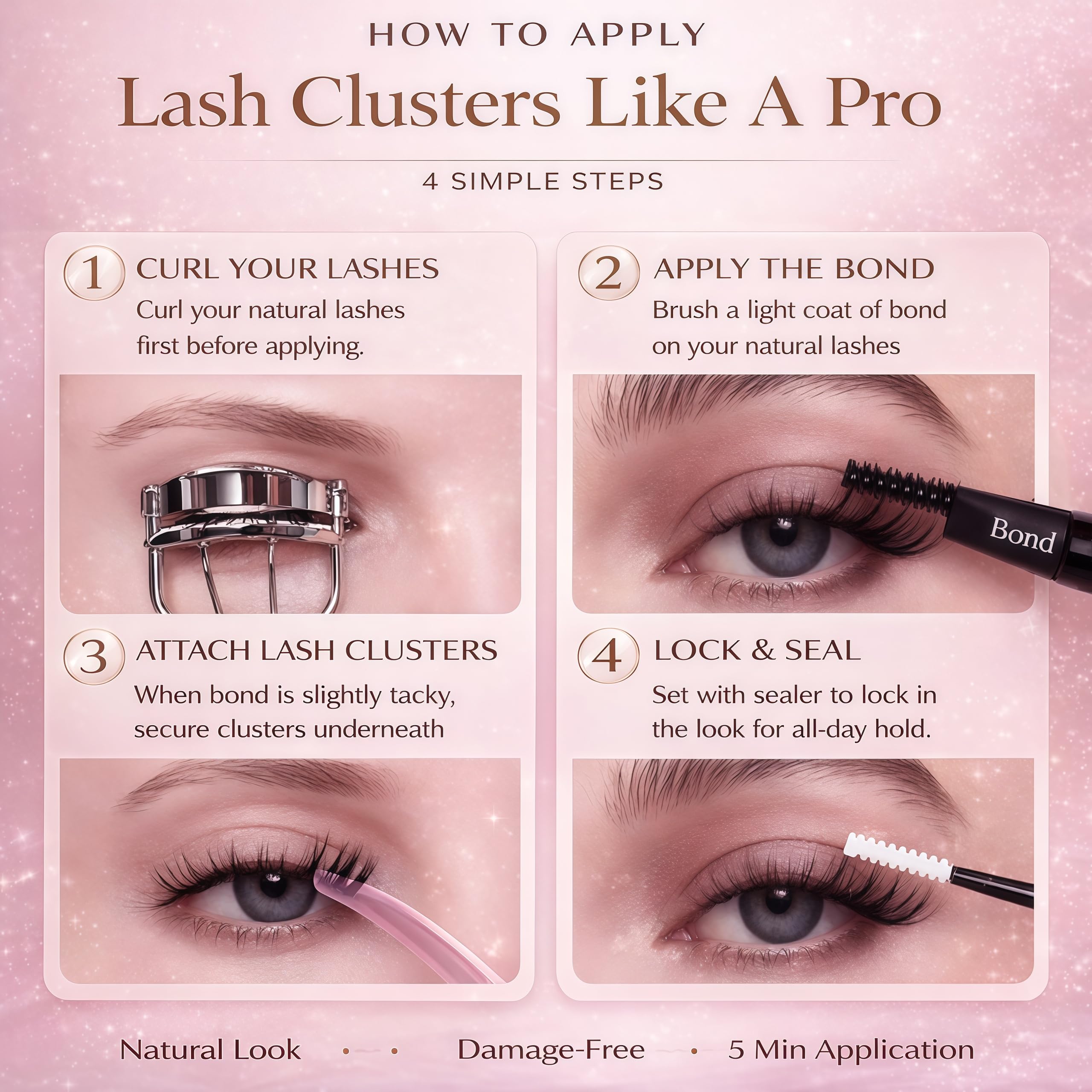 WIGICD mink-like fiber lashes offer soft, realistic texture without salon visits