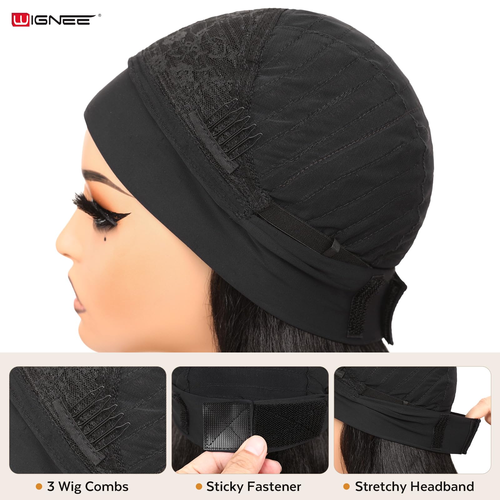 WIGNEE Headband wig no lace no glue easy wear.