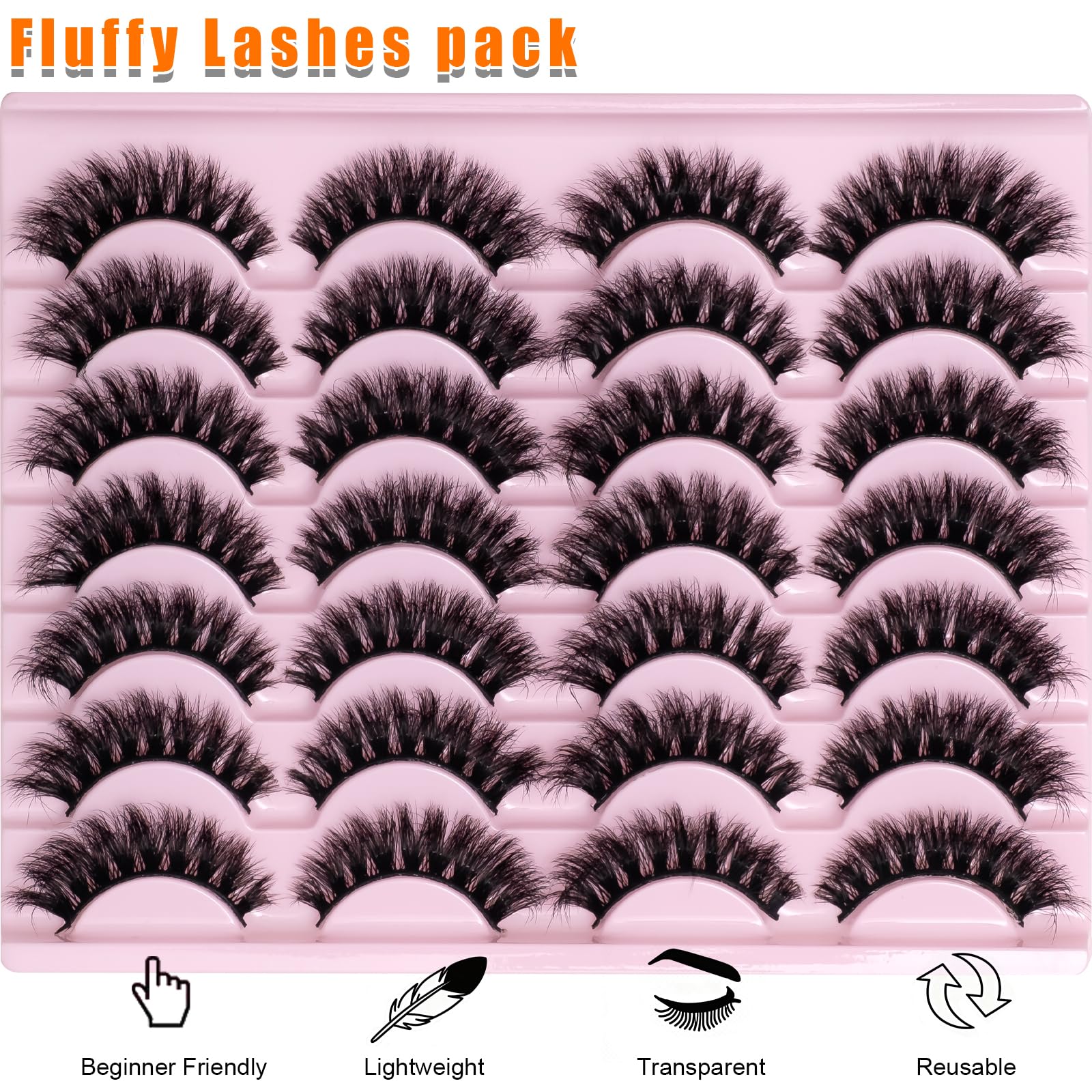 Wikbik multi-pack backup lashes for travel or sharing