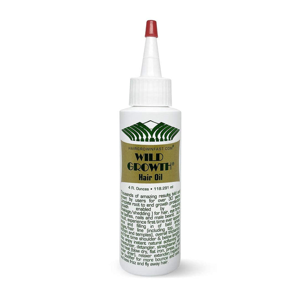 Wild Growth Hair Oil bottle 4oz for hydration and detangling