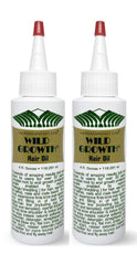 Wild Growth Hair Oil bottle front showing a glossy finish for nourished-looking hair.