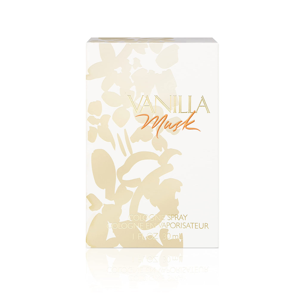 Wild Musk Coty Vanilla Musk spray demonstrates warm, sensual aroma ideal for evening occasions.