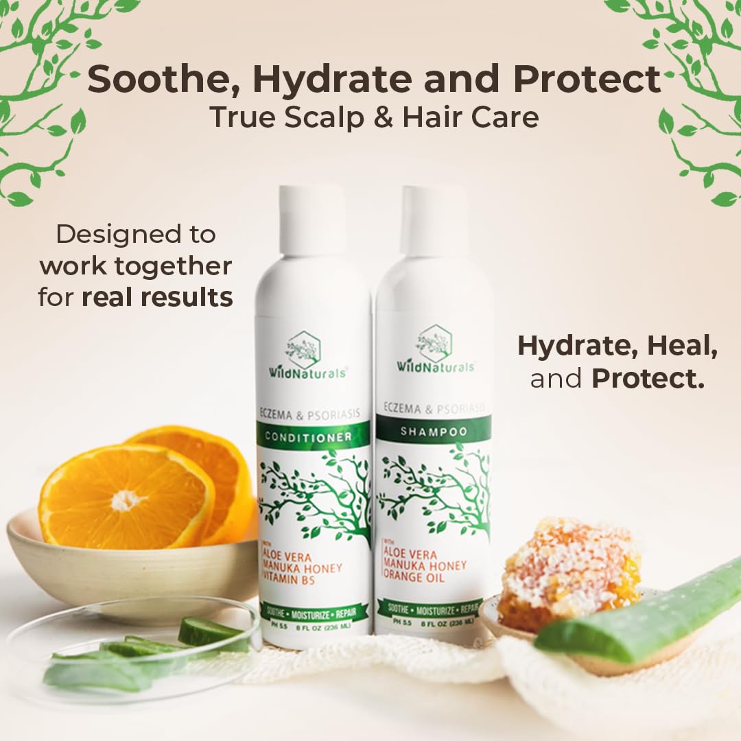 Wild Naturals conditioner label closeup showing aloe based base