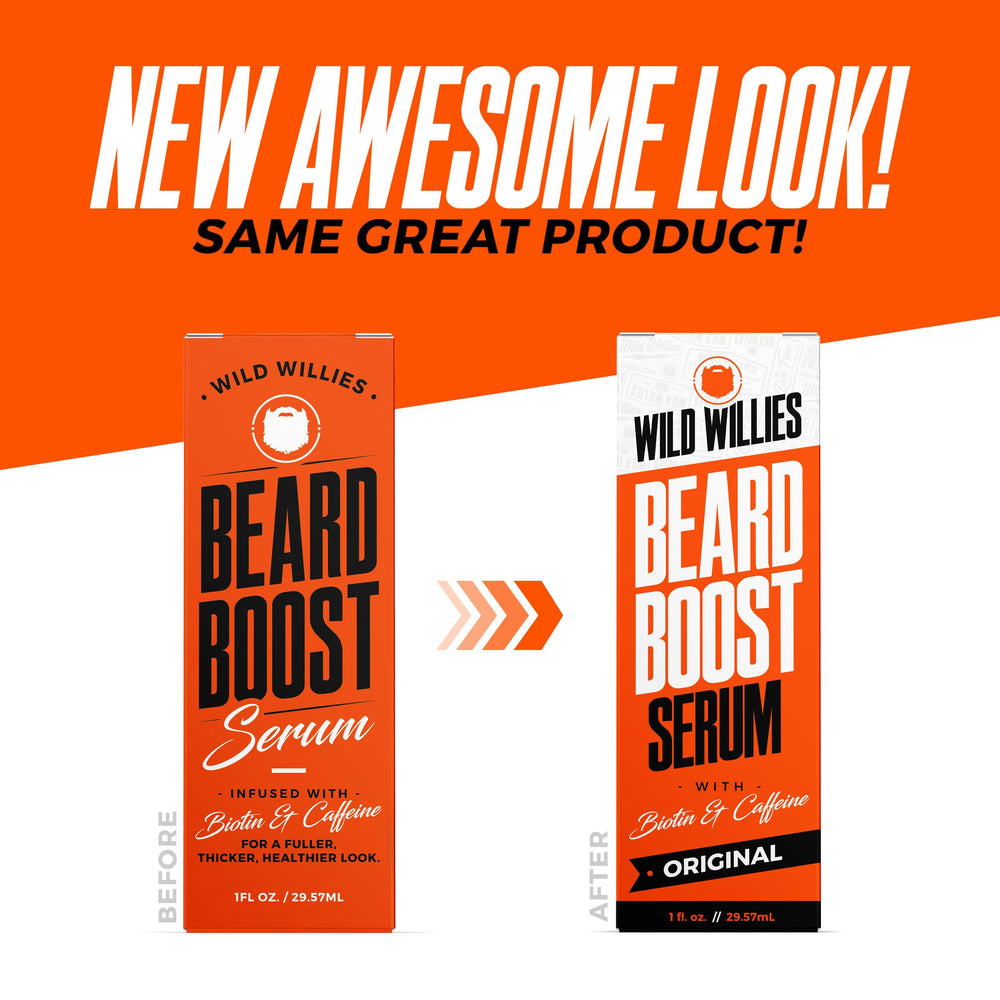 Wild Willies Beard Boost Serum in grooming routine for daily care.