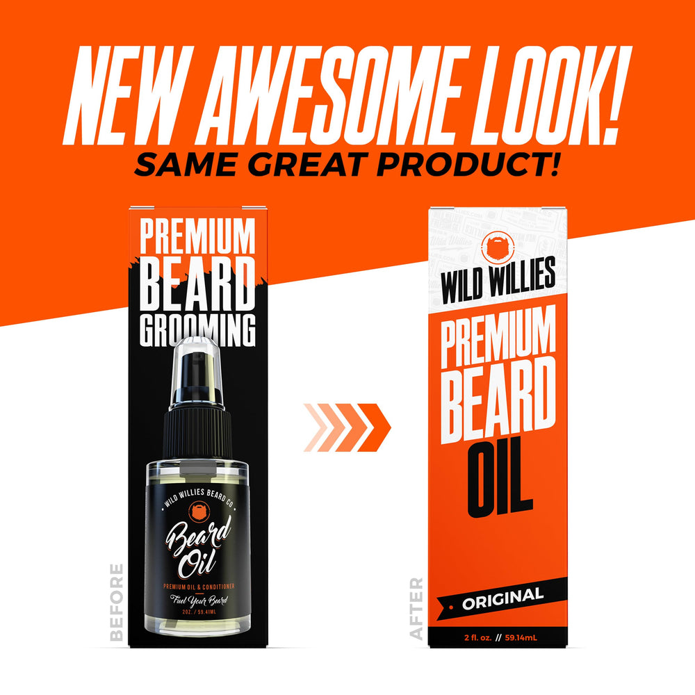 Wild Willies beard oil for all beard types enhances health and manageability.