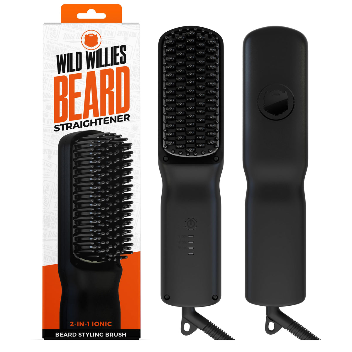 Wild Willies beard straightener with 3 settings for tailored grooming
