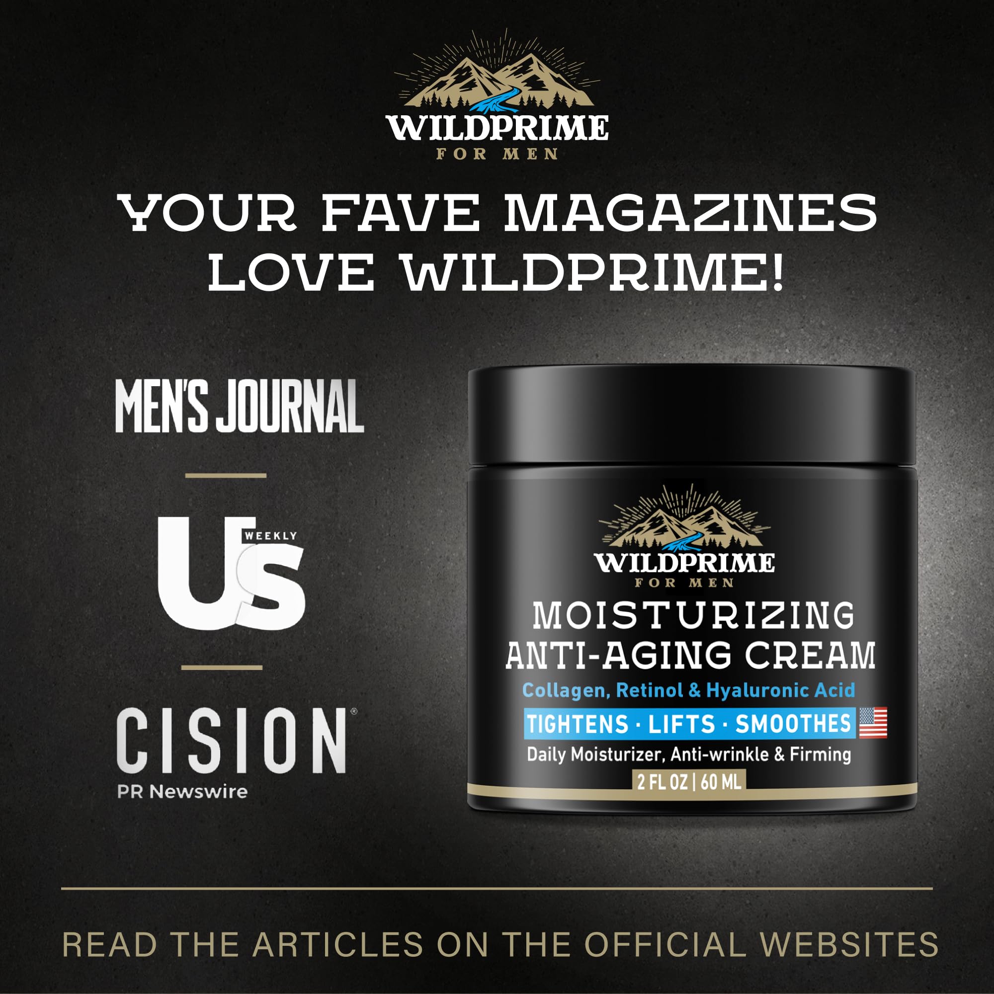 WildPrime cream jar in morning routine conveys day and night use