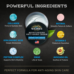 WildPrime moisturizer label close-up emphasizes non-greasy, fragrance-free formula