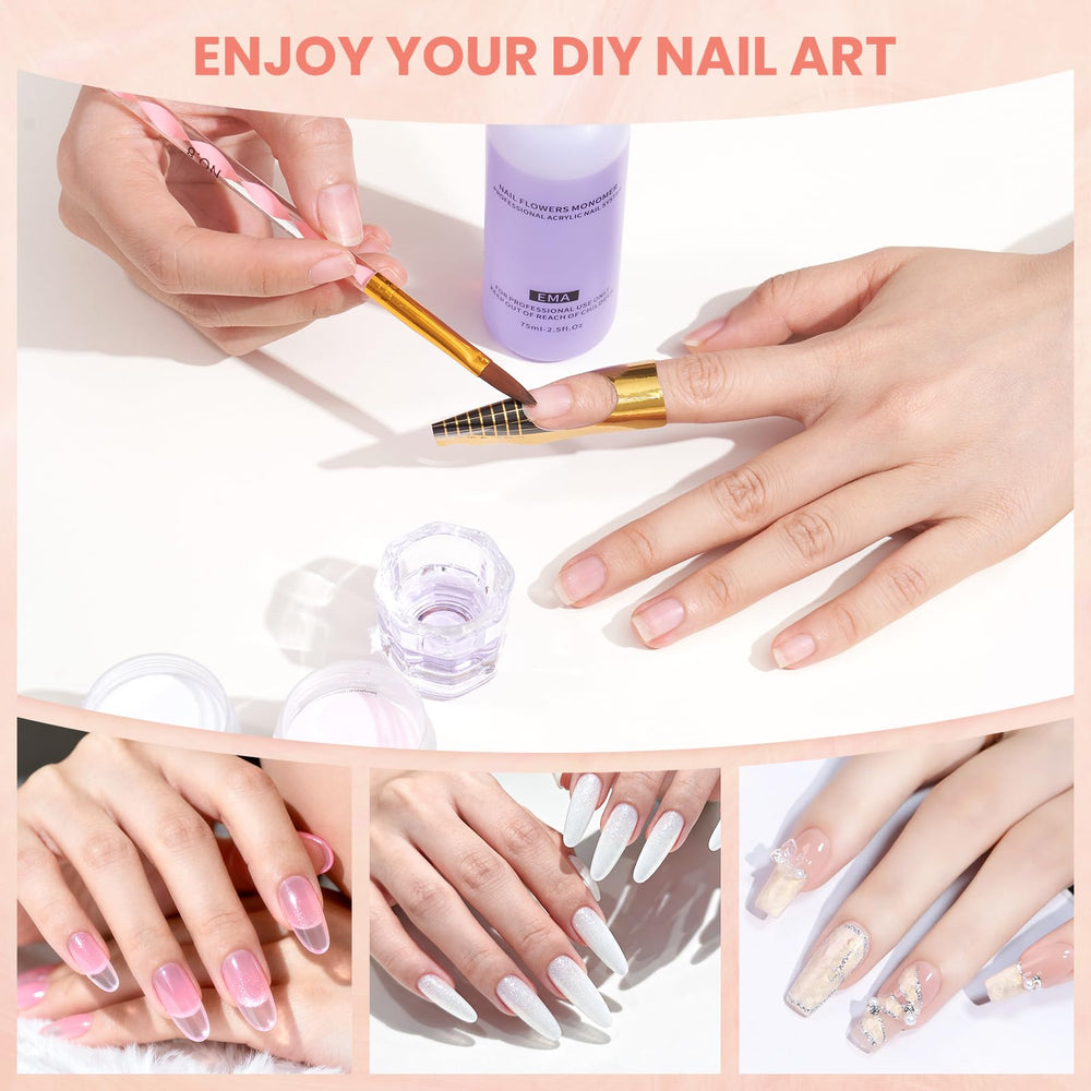 Wilfniee Beginner-friendly Kit includes 200 Fake Nails for hands-on practice