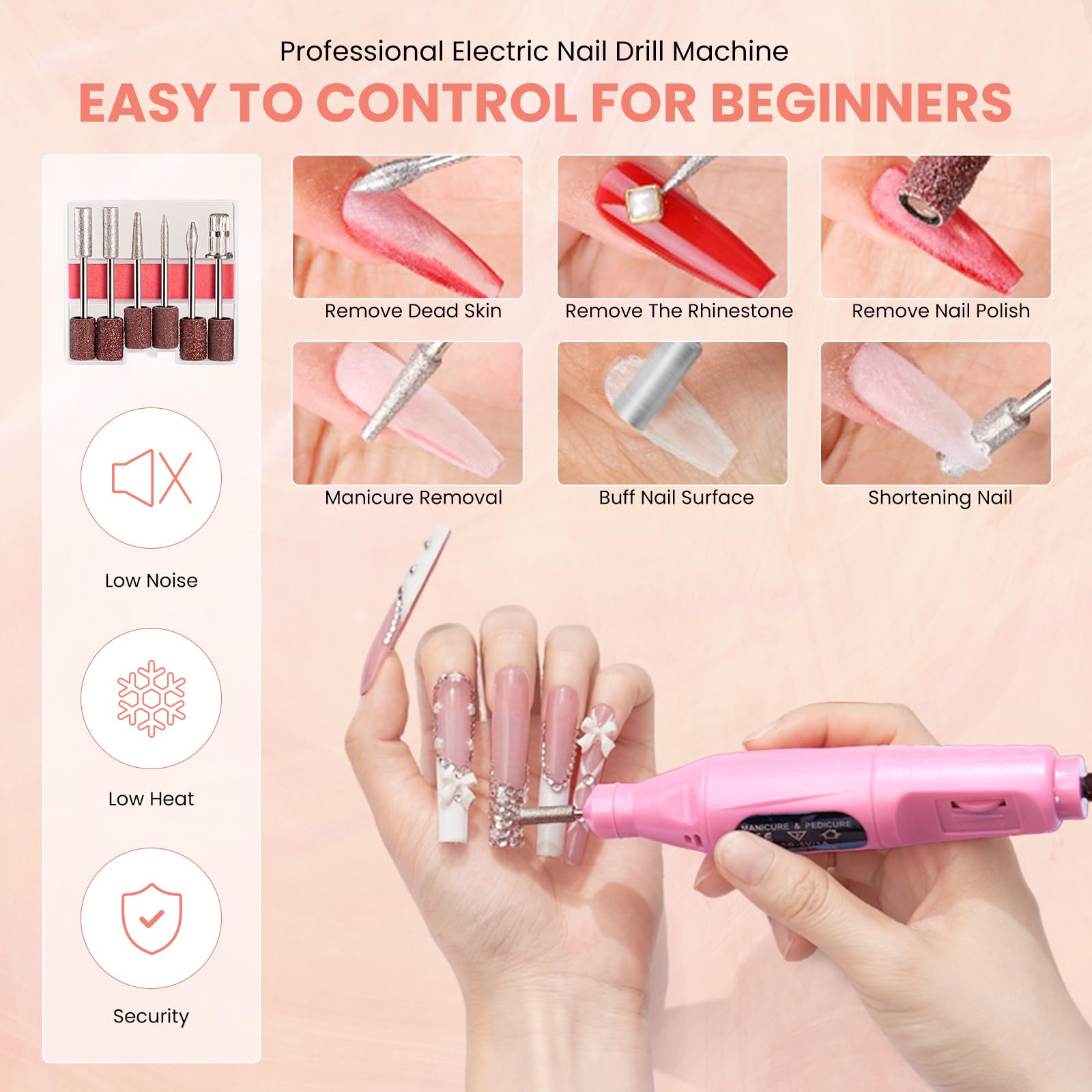 Wilfniee Acrylic Powder Set with 3 Colors supports DIY extensions
