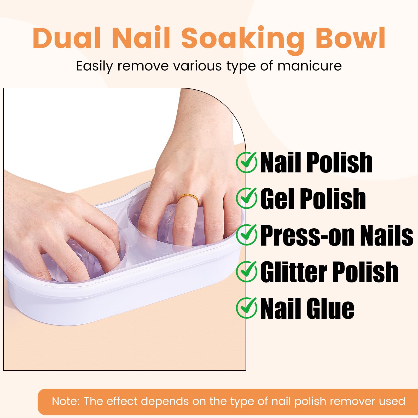 Wilfniee dual nail soaking bowl with hand care setup beside tools