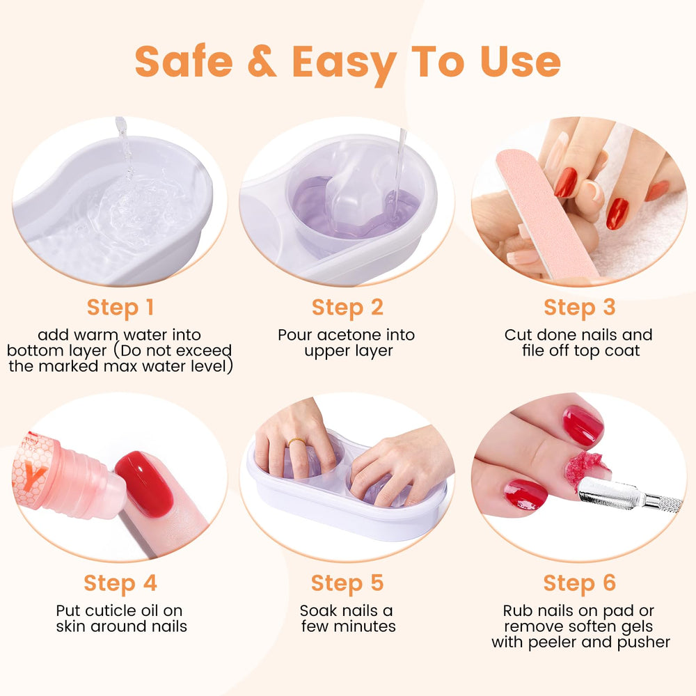 Wilfniee dual nail soaking bowl demonstrating warm water spa-like experience