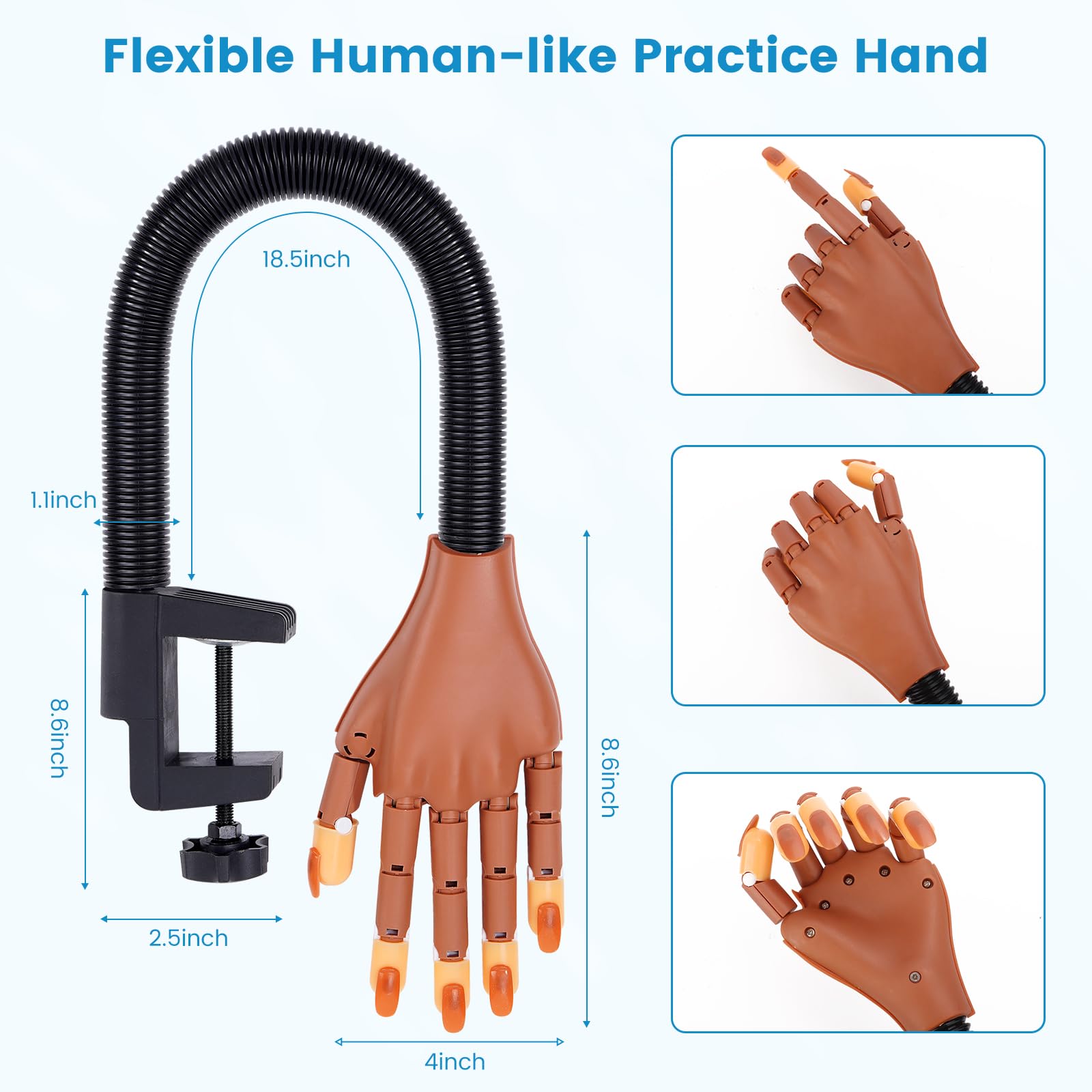 Wilfniee included nail tools kit provides essential instruments for smooth practice.