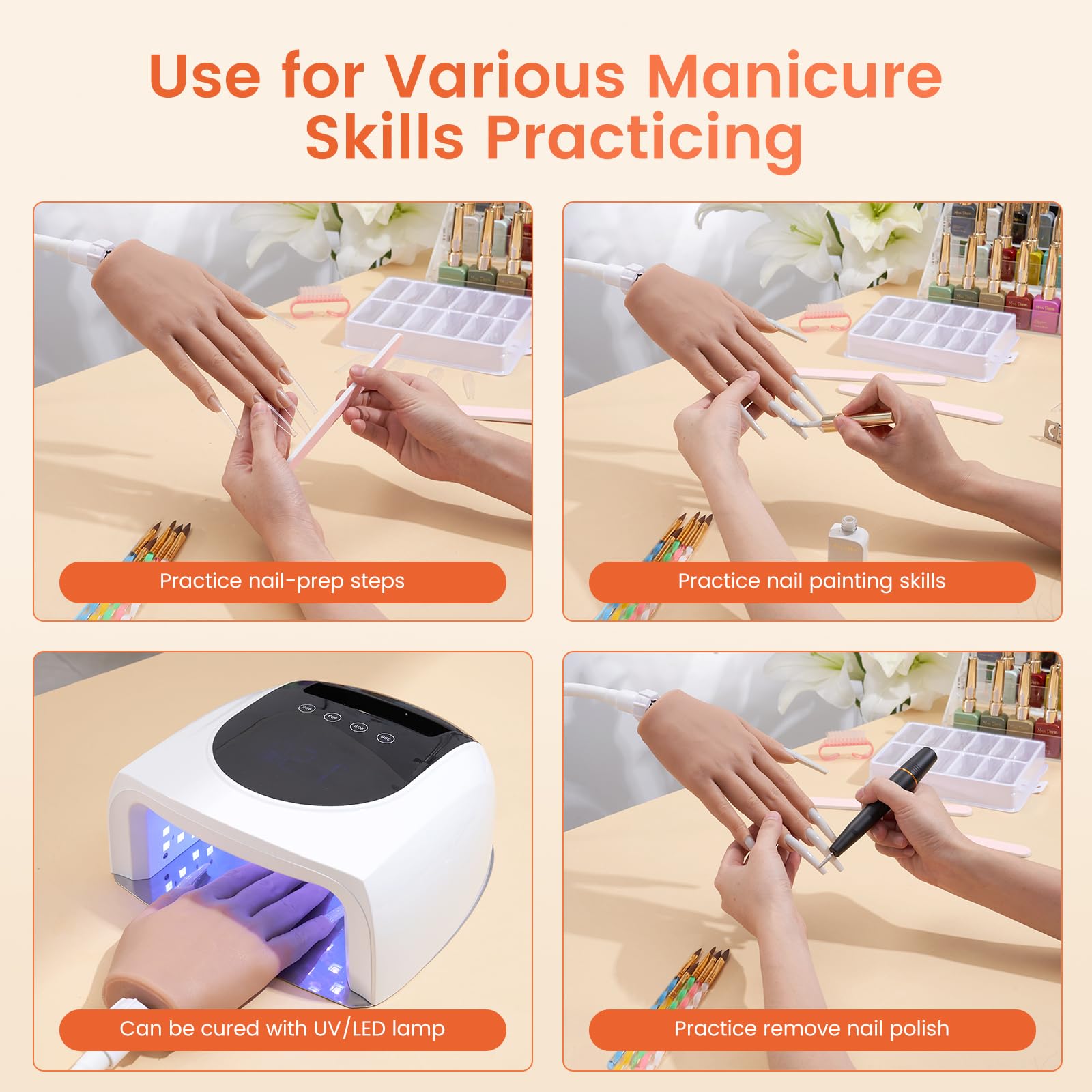 Wilfniee reusable nail tips enable ongoing practice without replacements