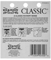 Wilkinson Sword chromium-coating-closeup demonstrates durable edge and lasting performance.