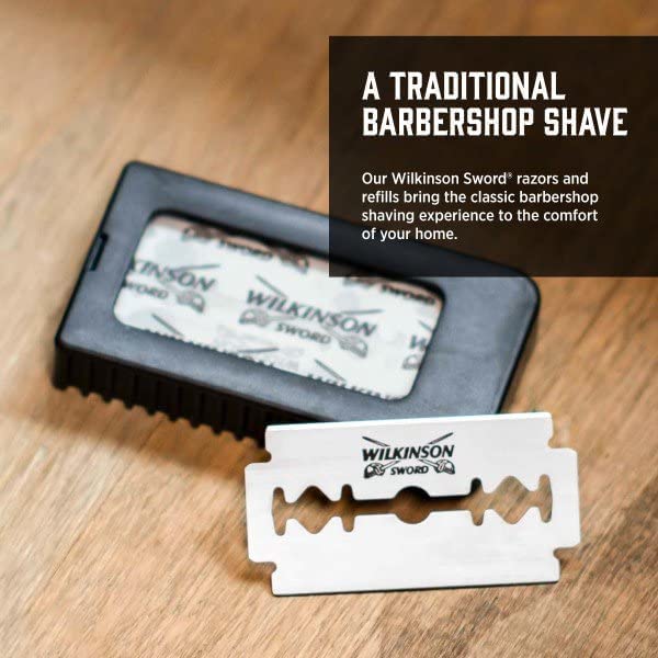 Wilkinson Sword edge-shine-closeup reveals a polished blade ready for close shaves.