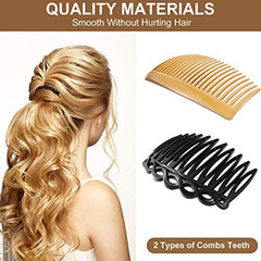 WILLBOND 11-tooth white side comb adds subtle elegance for weddings and daily styling.